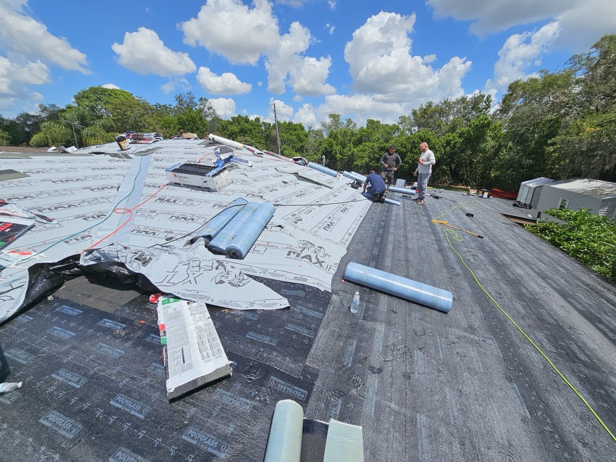 Shingle roof on two-story home in Haines City, FL