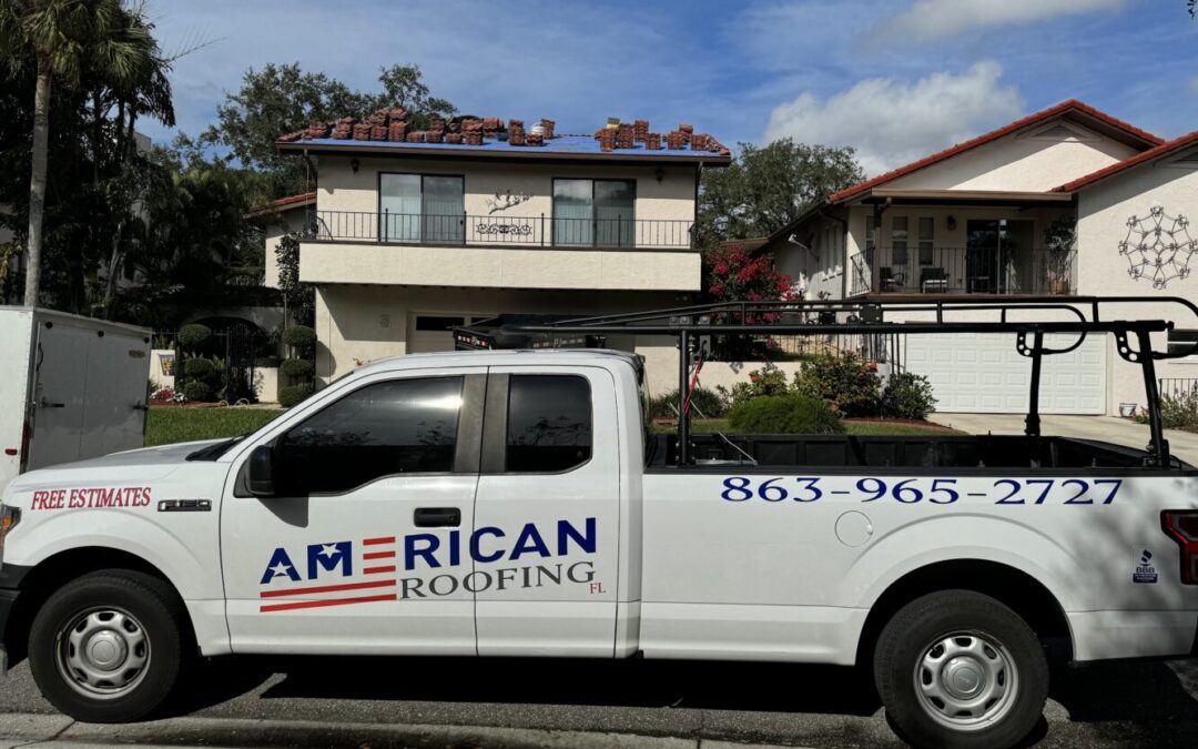 American Roofing , top roof repair service provider in winter haven fl, service vehicle